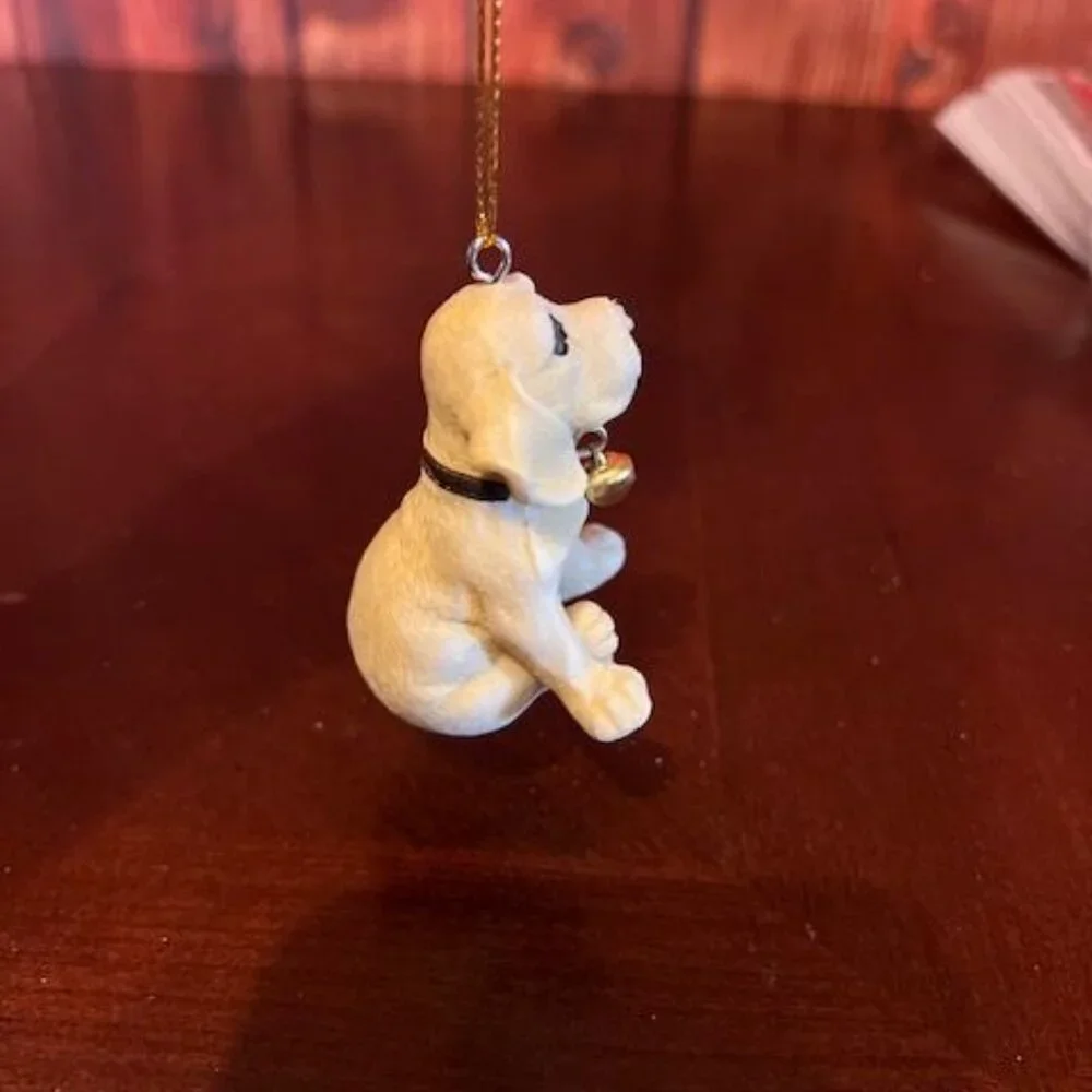 Gisela Graham Yellow Labrador Puppy christmas Ornament With Bell dog lover gift‎